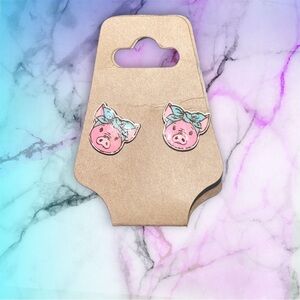 🇺🇸 Hand Crafted Piggy Earrings 🐷